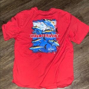 Guy Harvey Red Short Sleeve Tee